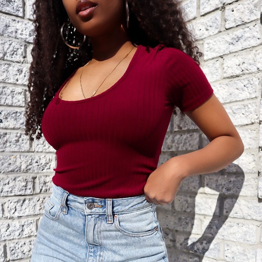 RIB KNIT BODYSUIT